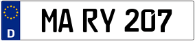 Trailer License Plate